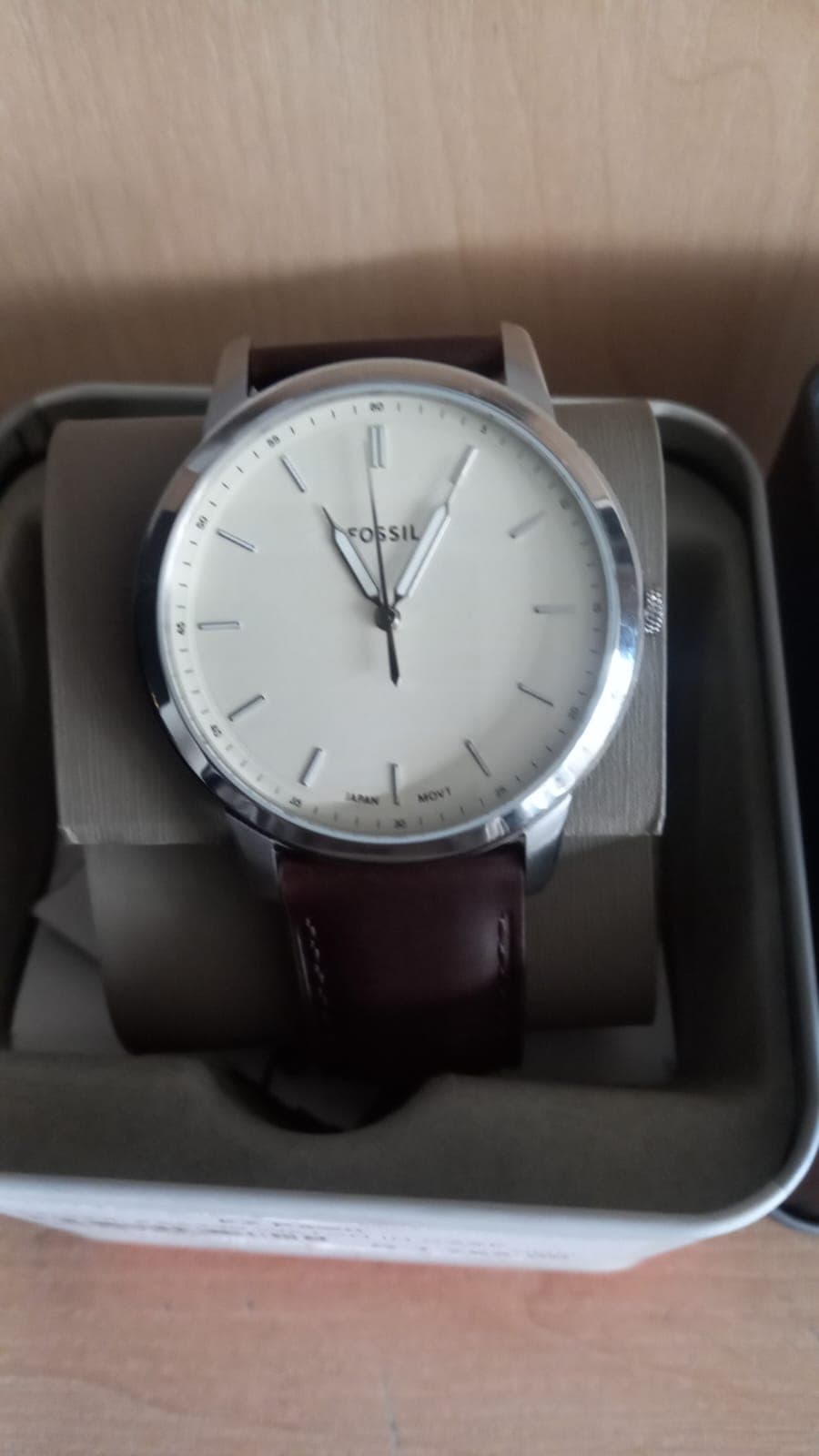 Fossil FS5439 watch with brown strap and case